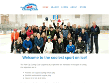 Tablet Screenshot of parkcitycurlingclub.com